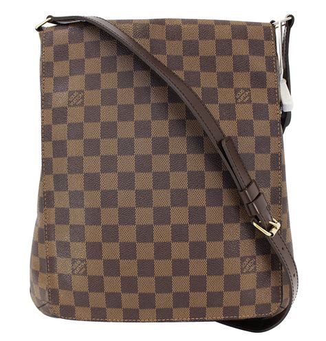 louis vuitton damier crossbody musette flap bag|2005 Damier Ebene Musette Salsa GM crossbody bag.